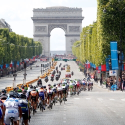 Finish line of the Tour de France